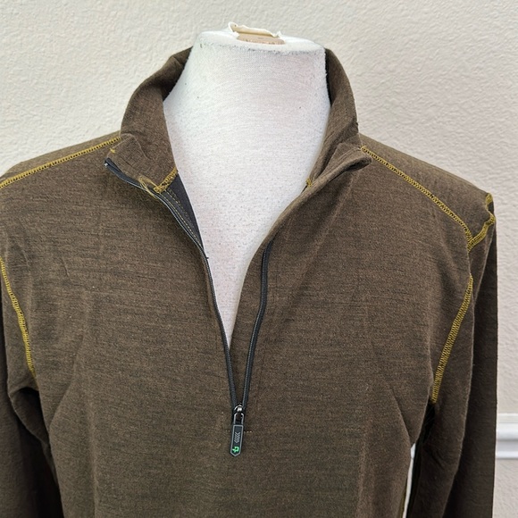 PolarMax MONTANA WOOL 2.0 Zip Mockneck - Southern Moss - Picture 3 of 10
